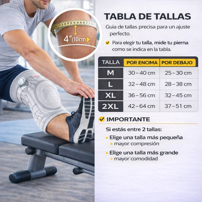 Rodillera de soporte y alivio Superior RecuMovex